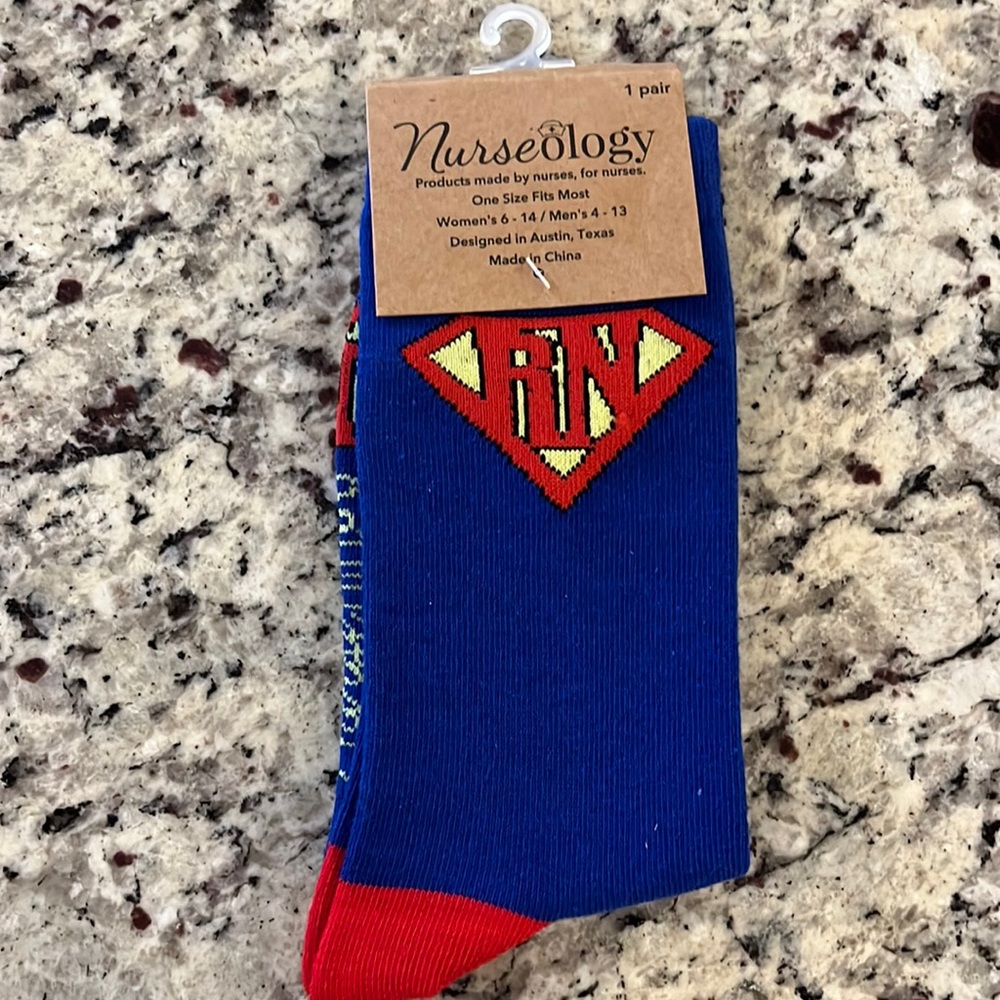 NWT Nurseology Nurse RN socks